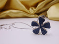 Statement Flower: Silver and Resin with Crystals
