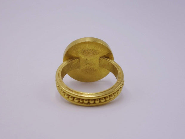 Tourmaline Gold Statement Ring 