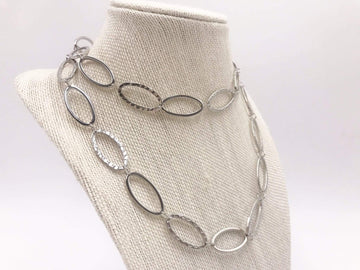 Silver Oval Loop