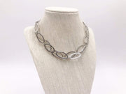 Silver Oval Loop